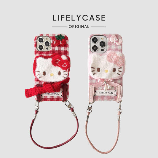 iPhone Lanyard Series | Hello Kitty Plush Phone Case