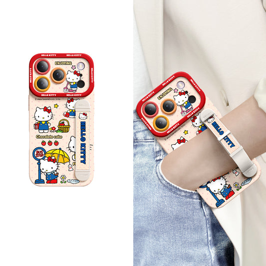 iPhone Wristband Series | Hello Kitty Liquid Silicone Phone Case