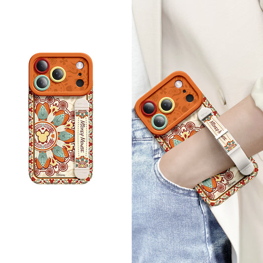 iPhone Wristband Series | Classic Painted Cartoon Liquid Silicone Phone Case