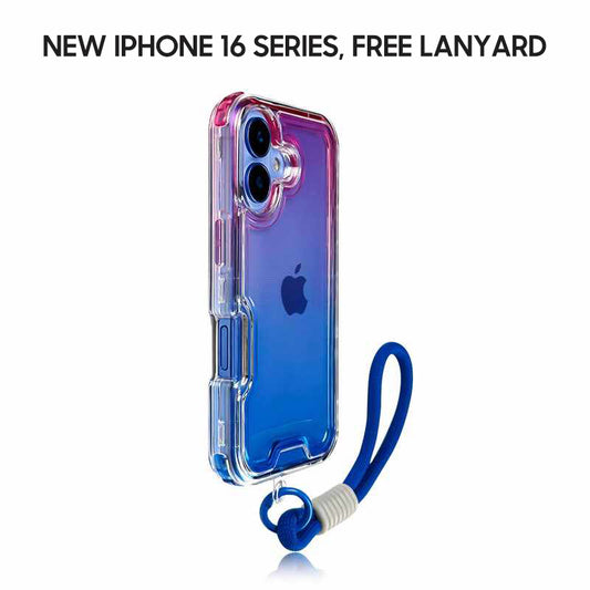 iPhone Lanyard Series | Gradient Design Silicone Phone Case