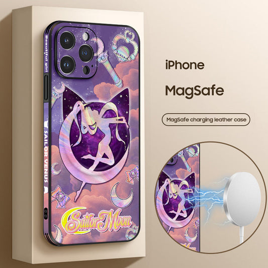 iPhone MagSafe Series | Sailor Moon Cartoon Leather Phone Case