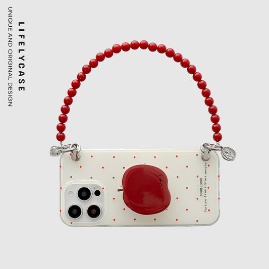 iPhone Lanyard Series | Cute Apple Airbag Holder Phone Case
