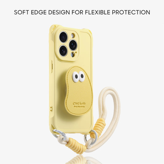 iPhone Lanyard Series | Liquid Silicone Cartoon Phone Case