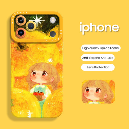 iPhone beads series | Cute Liquid Silicone Phone Case