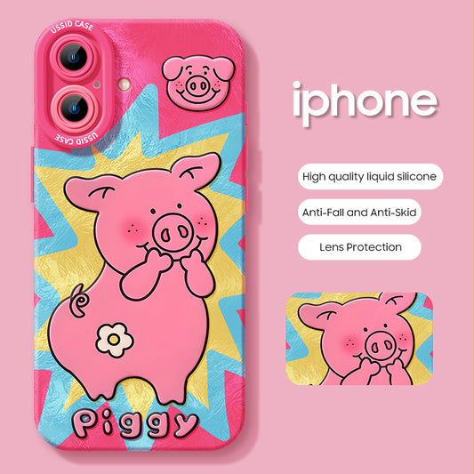 iPhone beads series | Original Design Cartoon Liquid Silicone Phone Case