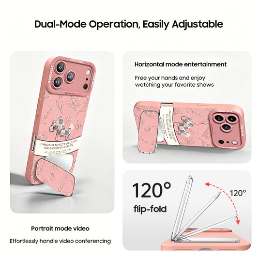 iPhone Lanyard Series | Retro Pony Mirror Stand Phone Case
