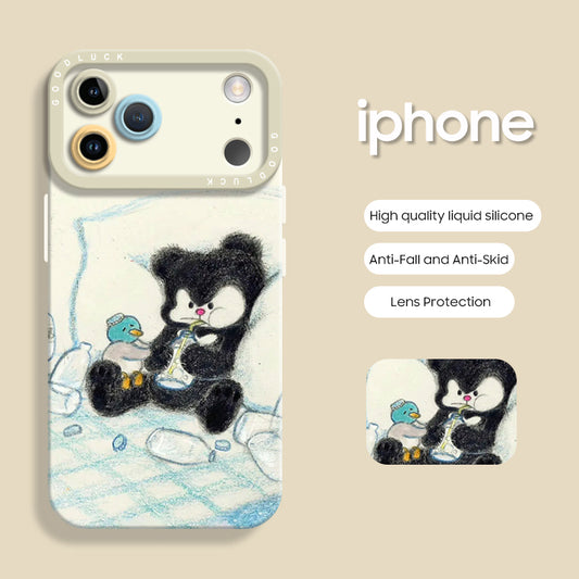 iPhone beads series | Creative Sketch Cartoon Phone Case