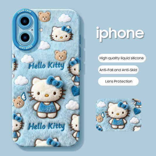 iPhone beads series | Hello Kitty Liquid Silicone Phone Case