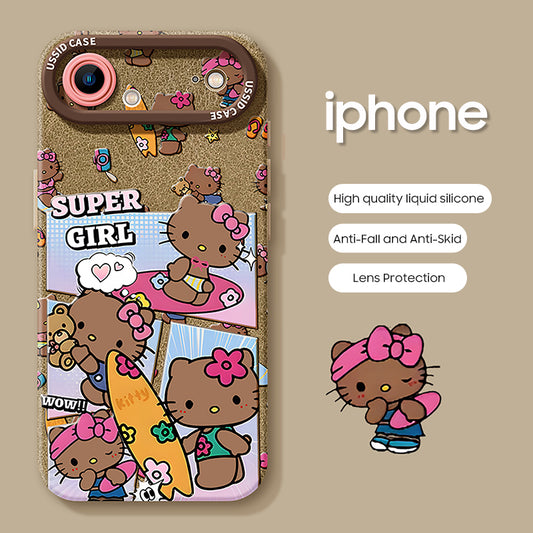 iPhone beads series | Hello Kitty Liquid Silicone Phone Case