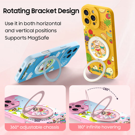 iPhone Lanyard Series | Doraemon Magnetic Rotating Stand Phone Case