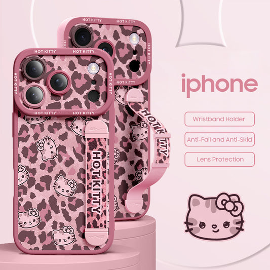 iPhone Wristband Series | "Hello Kitty" Liquid Silicone Phone Case