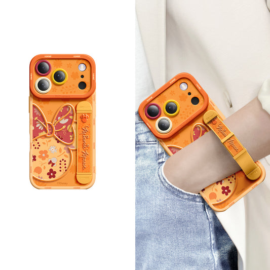 iPhone Wristband Series | Minnie Mouse Cartoon Liquid Silicone Phone Case