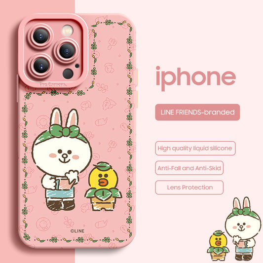 iPhone Lanyard Series | LINE FRIENDS Co-Branded Cartoon Phone Case