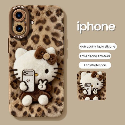 iPhone beads series | Hello Kitty Liquid Silicone Phone Case