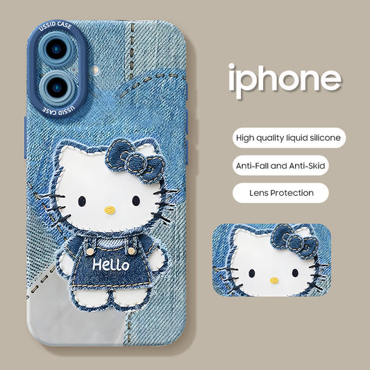 iPhone beads series | Hello Kitty Liquid Silicone Phone Case