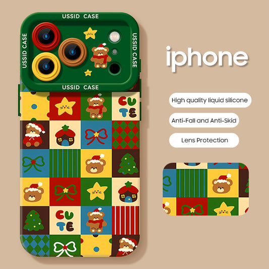 iPhone beads series | Christmas Limited Edition Liquid Silicone Phone Case