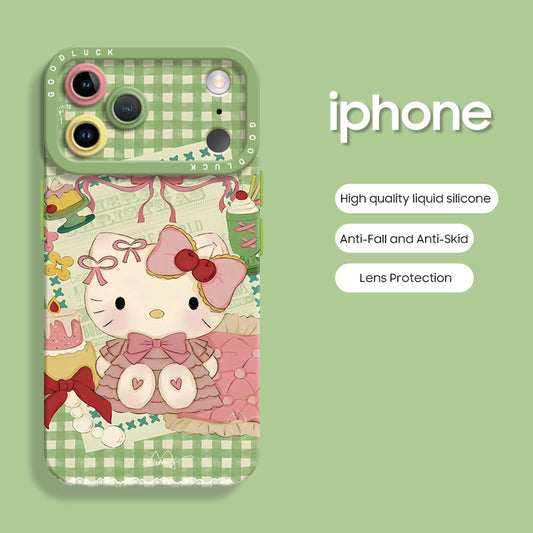 iPhone beads series | Hello Kitty Liquid Silicone Phone Case