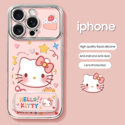 iPhone beads series | Hello Kitty Liquid Silicone Phone Case