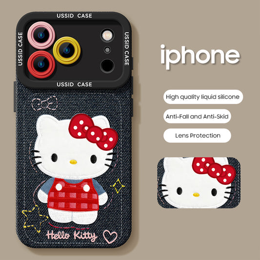 iPhone beads series | Hello Kitty Liquid Silicone Phone Case
