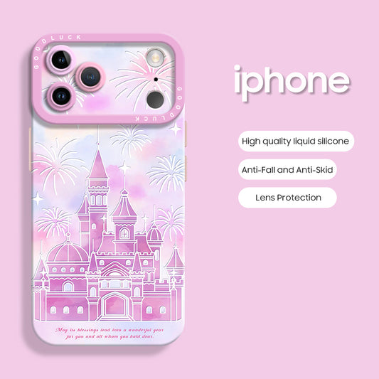 iPhone beads series | Cute Liquid Silicone Phone Case