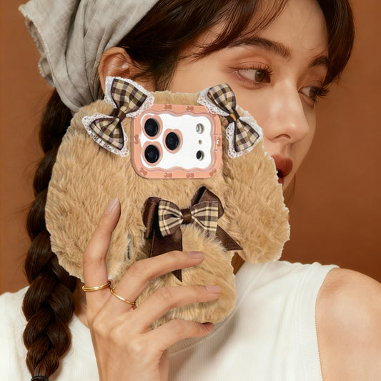 iPhone Series | Lop-Eared Rabbit Plush Phone Case