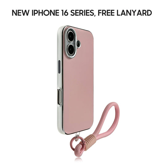 iPhone Lanyard Series | Metal Frame Frosted Phone Case