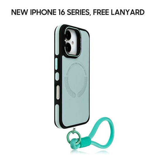 iPhone Lanyard Series | Leather Phone Case,Supports MagSafe