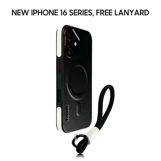 iPhone Lanyard Series | MagSafe Magnetic Leather Phone Case