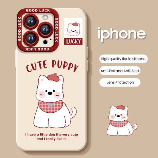 iPhone beads series | Cute West Highland Terrier Liquid Silicone Phone Case