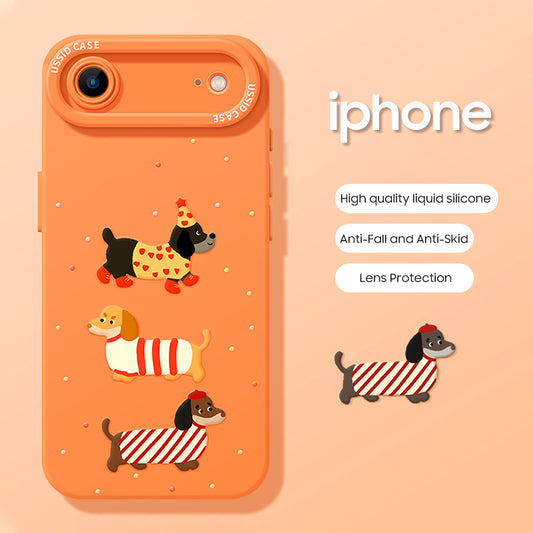 iPhone beads series | Dachshund Design Liquid Silicone Phone Case