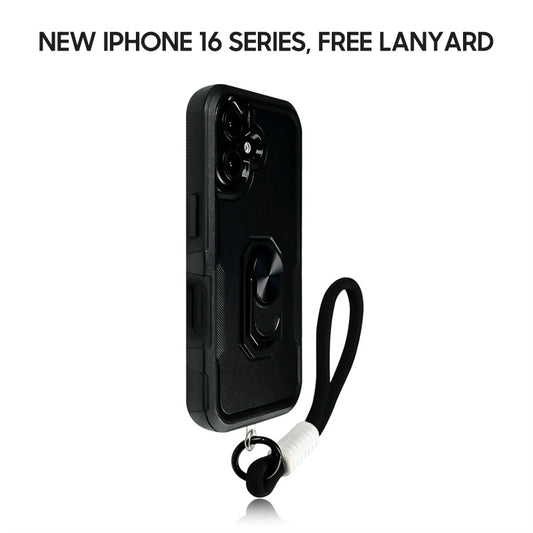 iPhone Lanyard Series | Military Grade Anti-Drop Bracket Phone Case