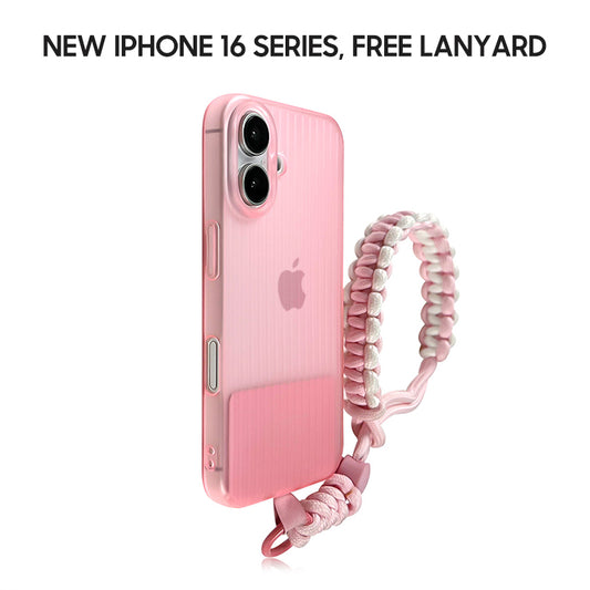 iPhone Lanyard Series | Frosted Corrugated Design Phone Case