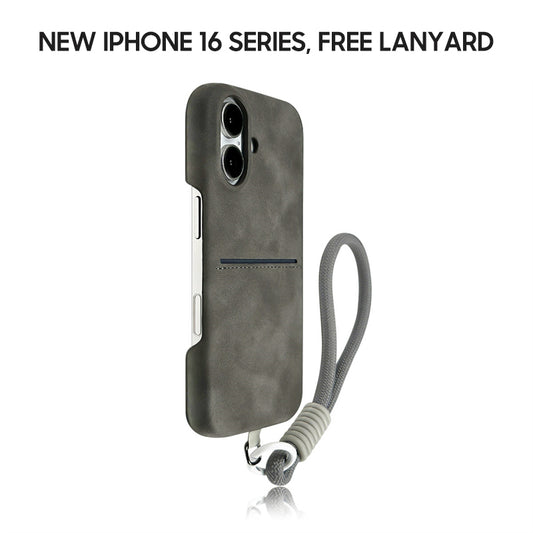 iPhone Lanyard Series | Leather Phone Case with Card Holder