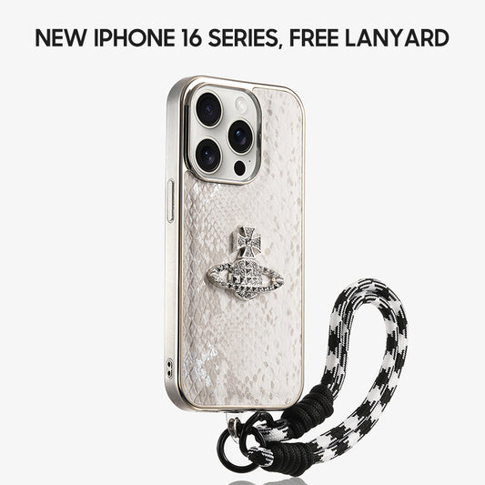 iPhone Lanyard Series | Vivienne Westwood Luxury Design Snake Print Phone Case