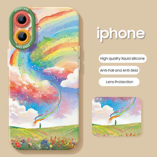 iPhone beads series | Original Cartoon Design Liquid Silicone Phone Case