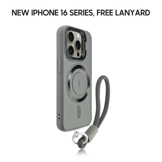 iPhone Lanyard Series | Lens Bracket Design MagSafe Magnetic Phone Case