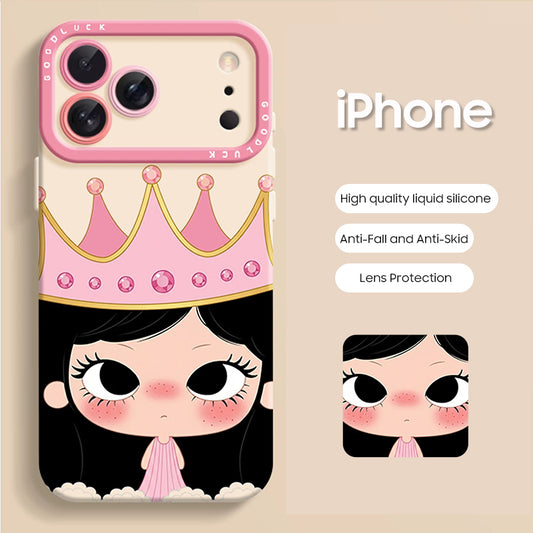 iPhone Beads Series | Little Girl Liquid Silicone Phone Case