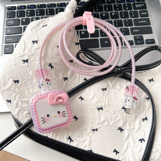 iPhone Data Line Saver Kit - Pink Hello Kitty