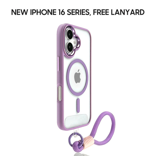 iPhone Lanyard Series |MagSafe Magnetic Frosted Phone Case