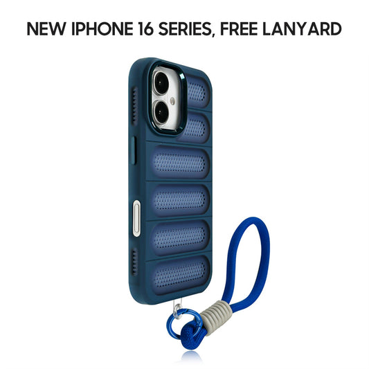 iPhone Lanyard Series | Frosted Phone Case with Ventilation Holes