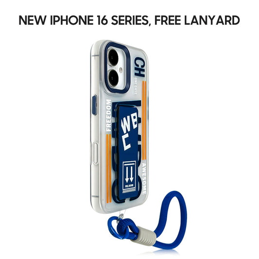 iPhone Lanyard Series | Cool Push-Pull Stand Design Phone Case