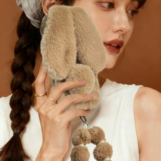 iPhone Series | Lop-Eared Rabbit Plush Phone Case