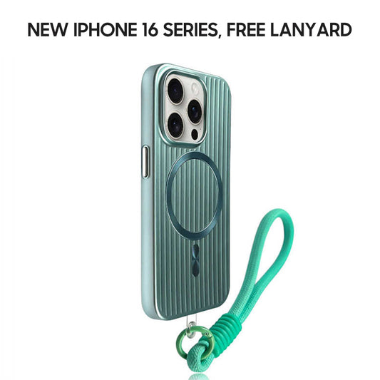 iPhone Lanyard Series | Metal Frosted Phone Case, Supports MagSafe