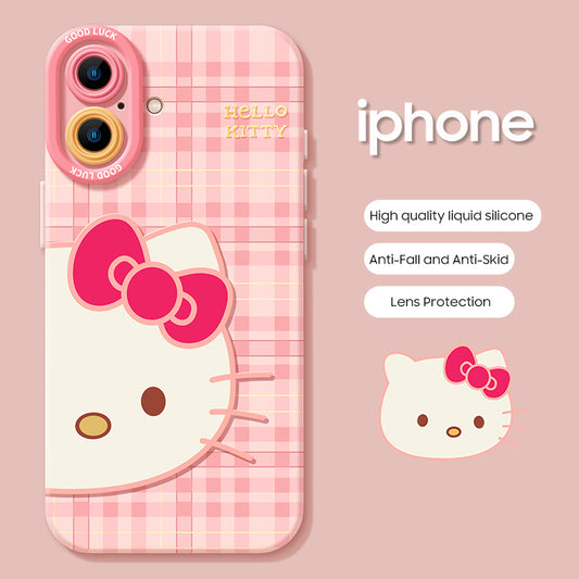 iPhone beads series | Hello Kitty Liquid Silicone Phone Case