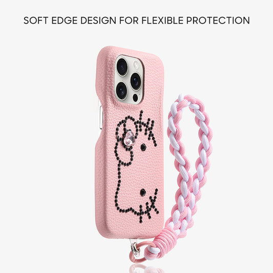 iPhone Lanyard Series | Diamond Hello Kitty Phone Case