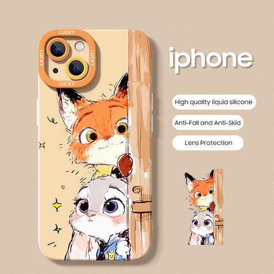 iPhone beads series | Zootopia Liquid Silicone Phone Case