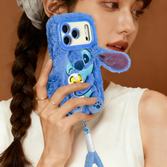 iPhone Series | Cute Stitch Plush Phone Case