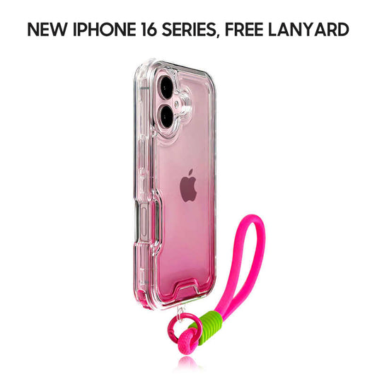 iPhone Lanyard Series | Gradient Design Silicone Phone Case