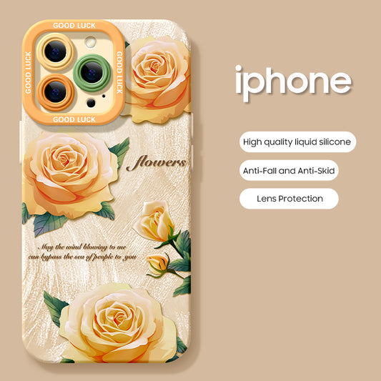 iPhone beads series | Flower Series Liquid Silicone Phone Case