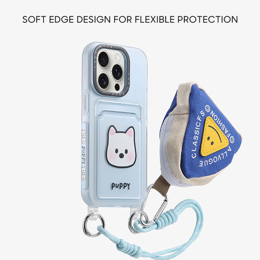 iPhone Lanyard Series | Card Holder Design Cartoon Phone Case